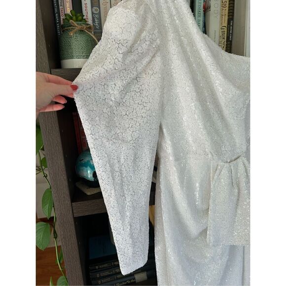 NWT Gigii’s Snowy Sequin Dress In White Size XS MSRP $461 - Picture 7 of 10